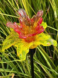 Art Glass Flower Stake