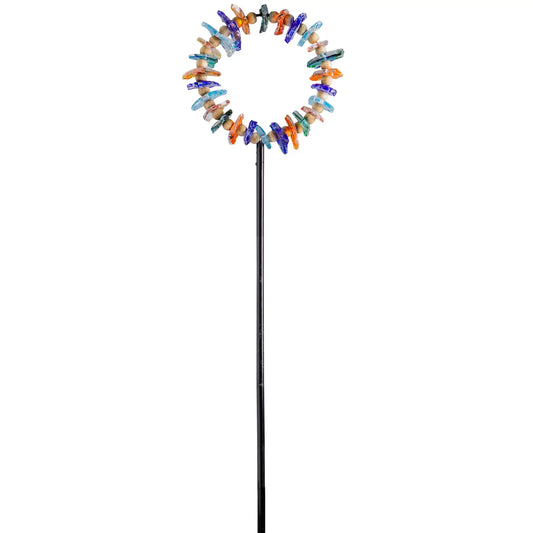 Round shaped Art Glass Stake