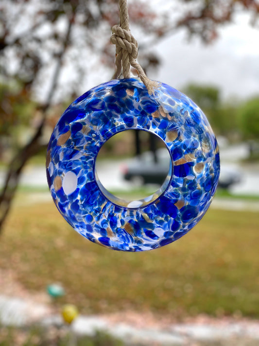 Handcraft Art Glass Bird Feeder